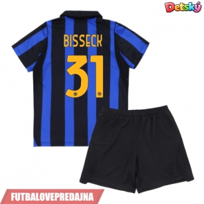 Lacne Dětský Futbalové dres Inter Milan Yann Bisseck #31 2026-27 Krátky Rukáv - Domáci (+ trenírky)